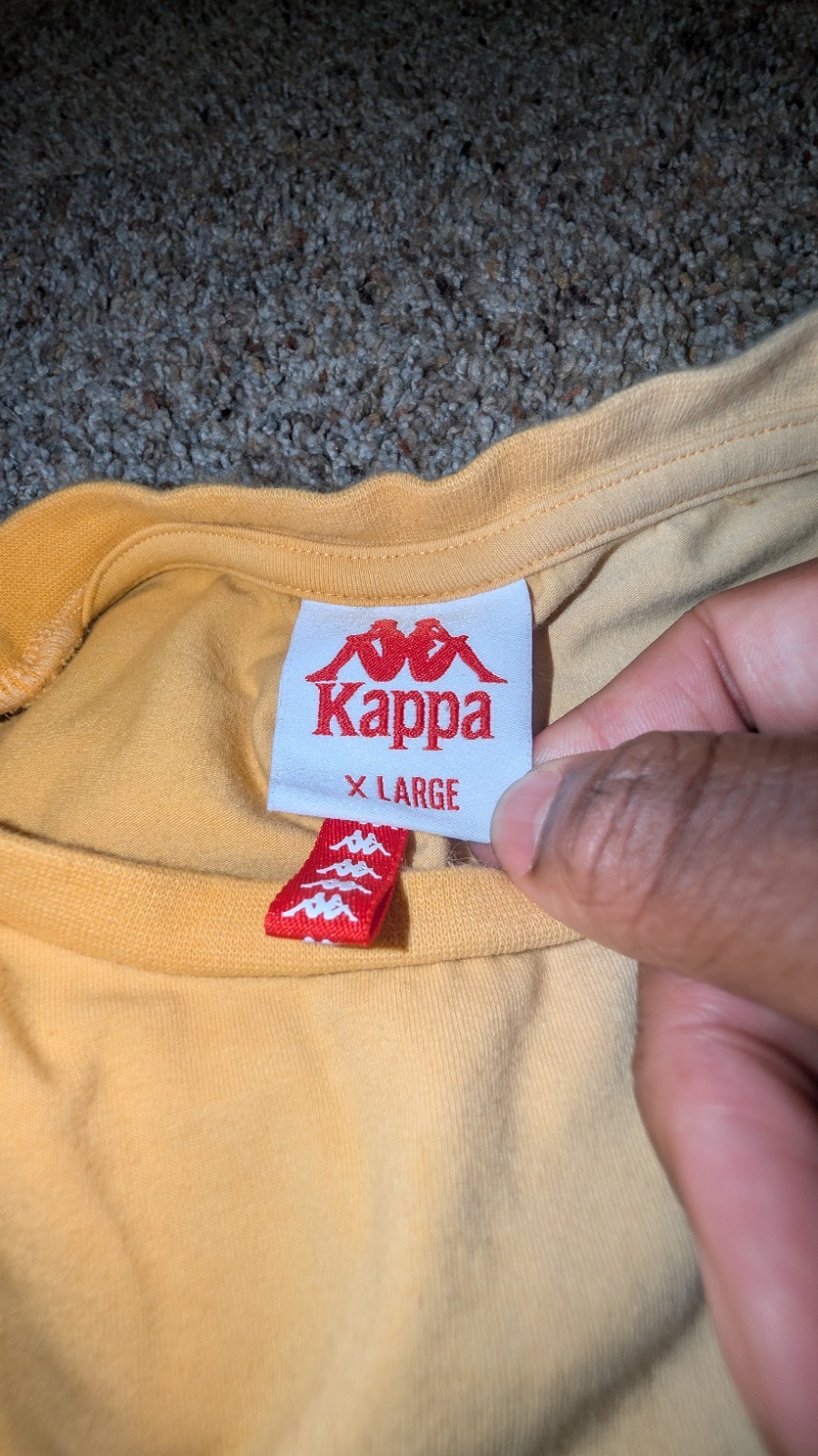 Women’s Kappa Asymmetric Yellow Ombre People In Motion T-Shirt Size XL