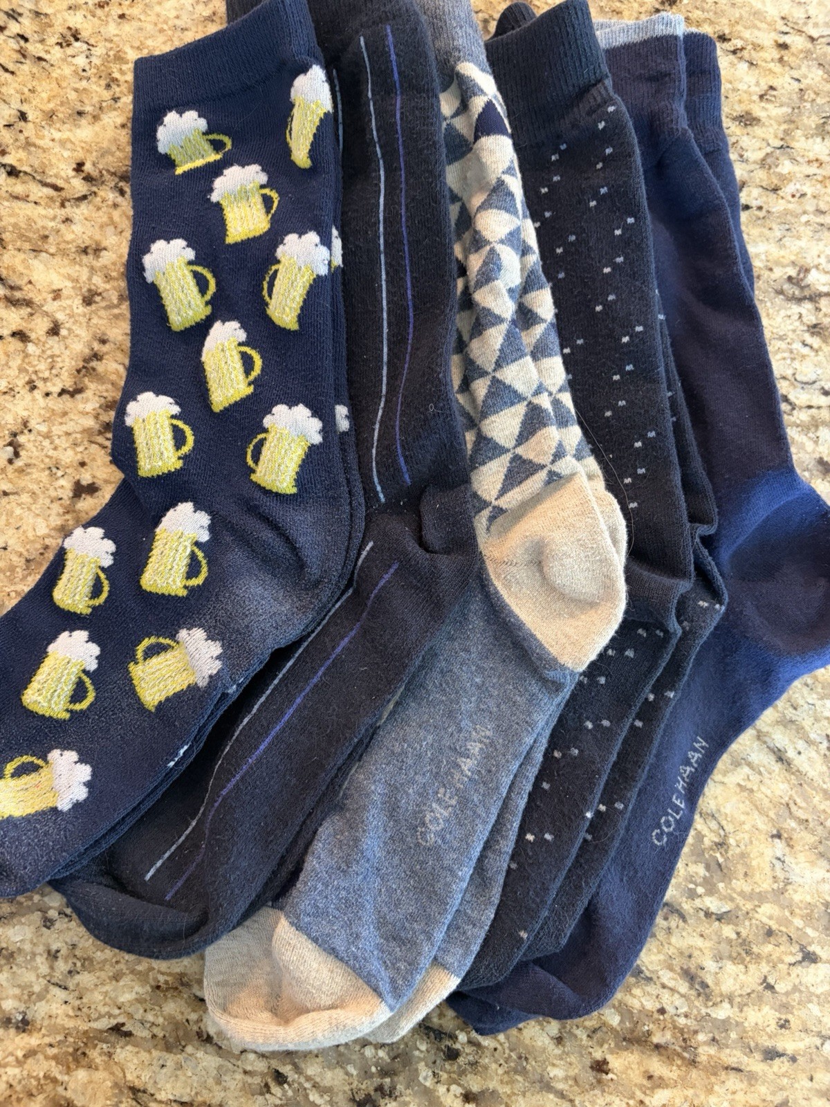 Men’s Dress Socks 10-13, Assorted Colors