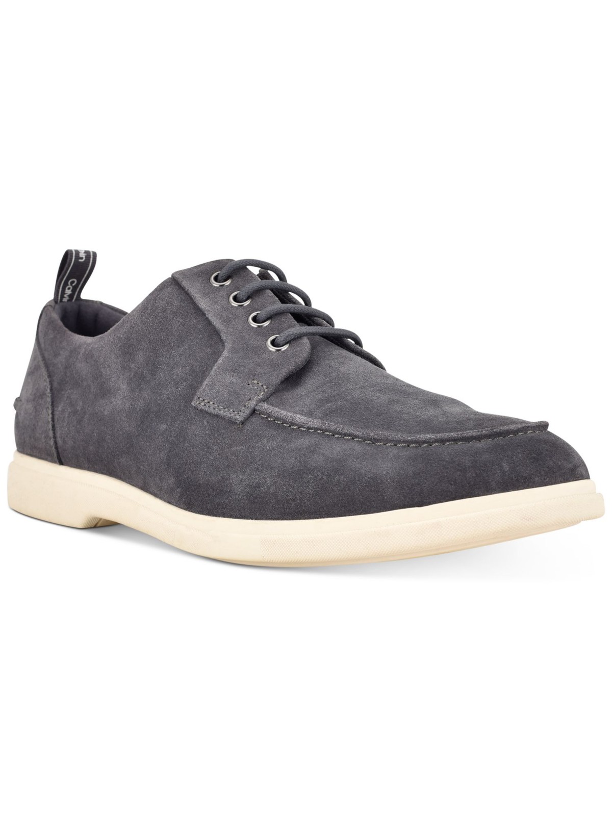 CALVIN KLEIN Mens Gray Removable Insole Todd Round Toe Wedge Oxford Shoes 7.5 M