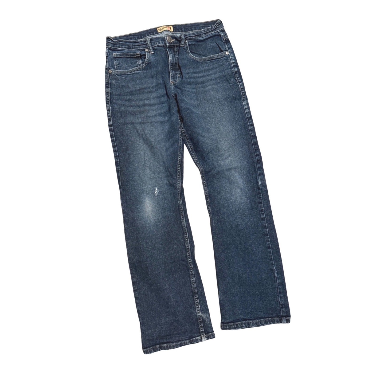Wrangler 20X Mens Relaxed Fit Dark Wash Denim Jeans Blue 32×32