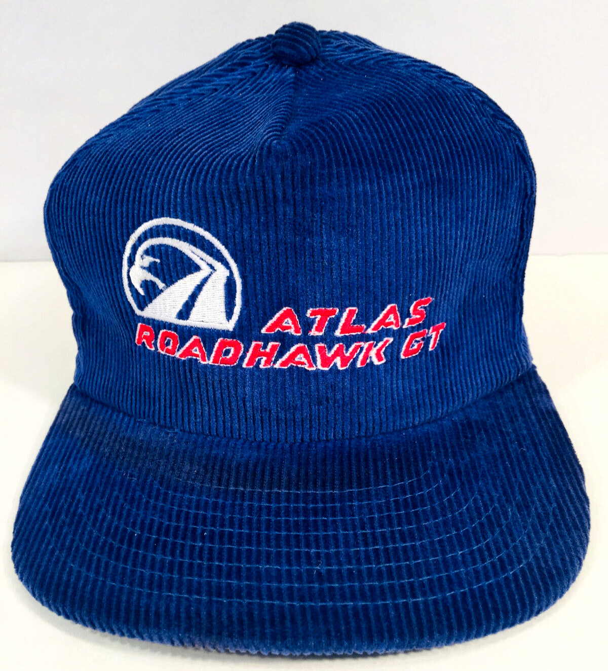 Atlas Roadhawk GT Blue Corduroy Cap Hat – Adjustable Snapback, Automotive, Tires