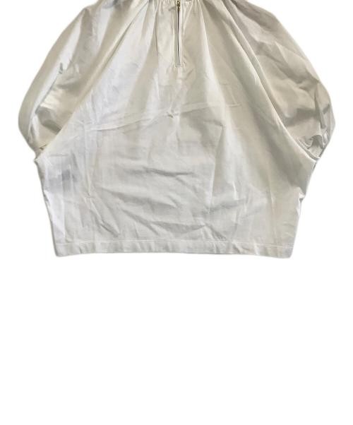 Drawer White Cotton Gathered Dolman T-Shirt Free Size Ladies Top