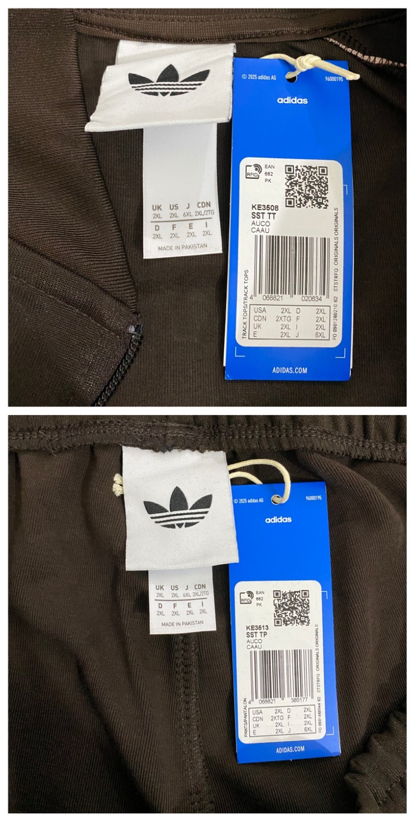 Adidas Originals Classics Superstar Tracksuit Aurora Coffee Sandy Pink Size 2XL