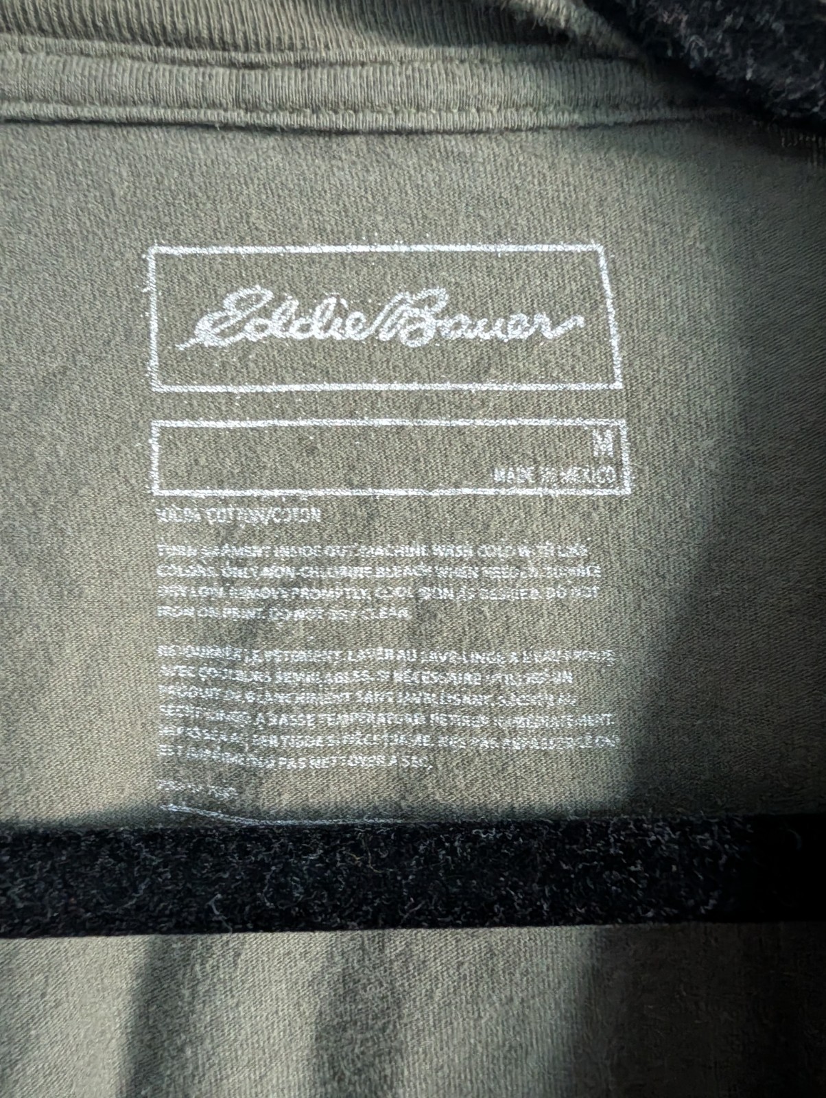 Eddie Bauer Bigfoot Graphic T-Shirt Medium M Green Sasquatch Tee