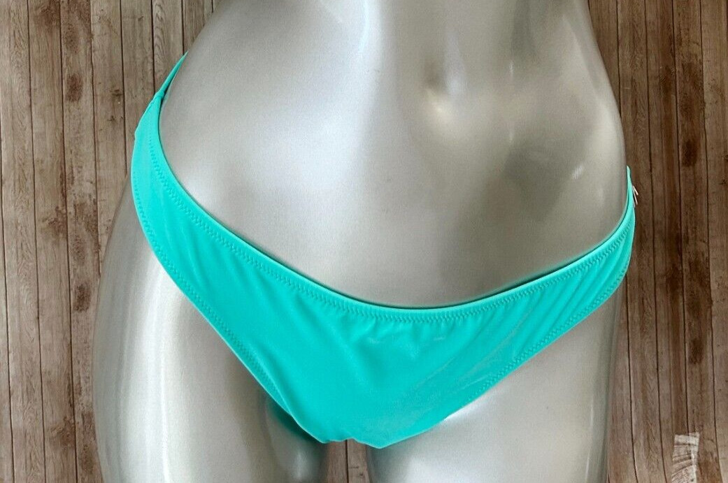 Nwt Victorias Secret VS Zuma Itsy Ruched Back Bikini Swim Bottom Mint Frost L