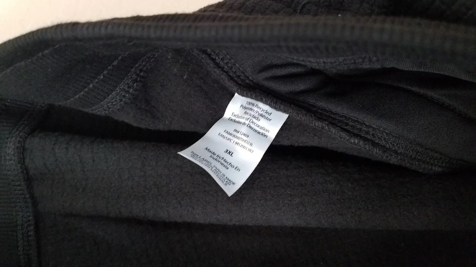 Free Assembly Grid Microfleece Sweatpants Men size 3XL Black Straight NEW