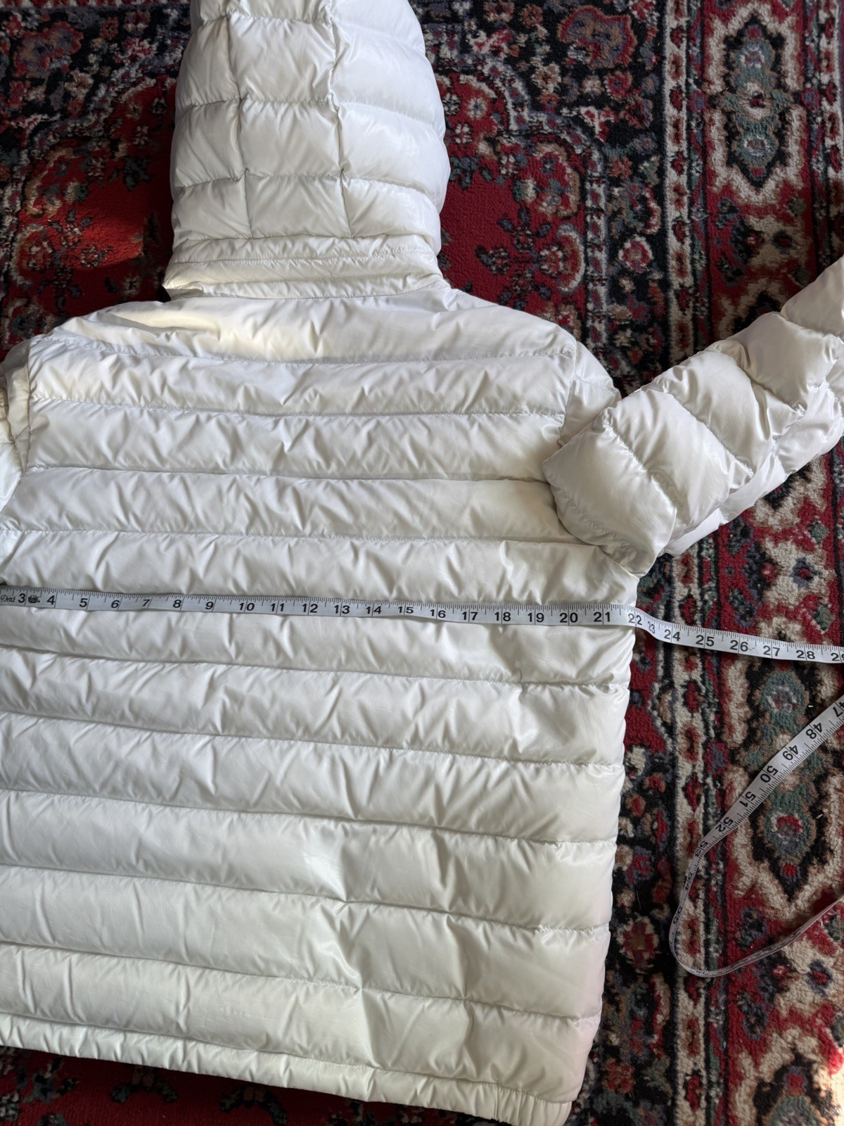 Moncler Galion Down Puffer Jacket White Size 3 Used