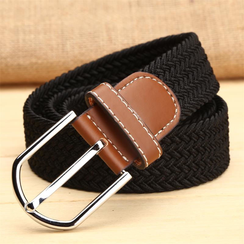 Elastic Fabric Braided Belt, Enduring Stretch Woven Belt for Women men unisex