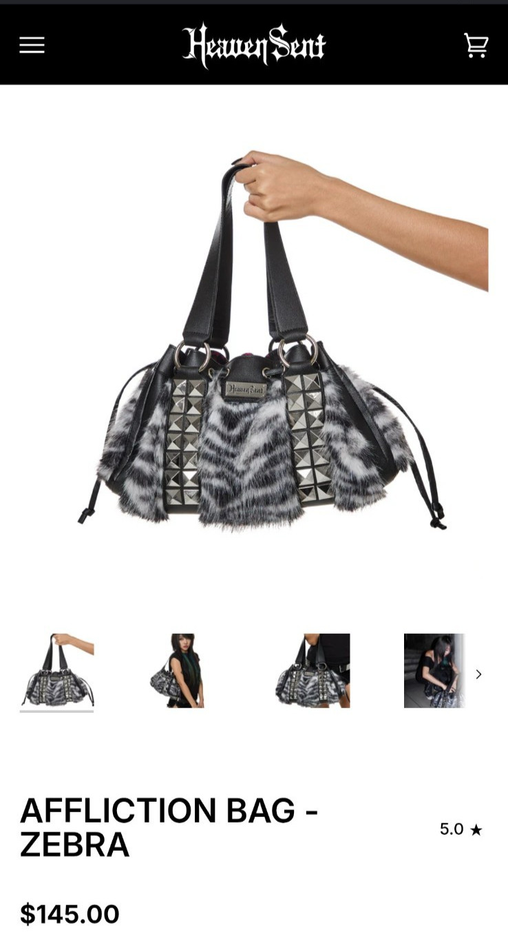 HeavenSent Affliction Bag – Zebra