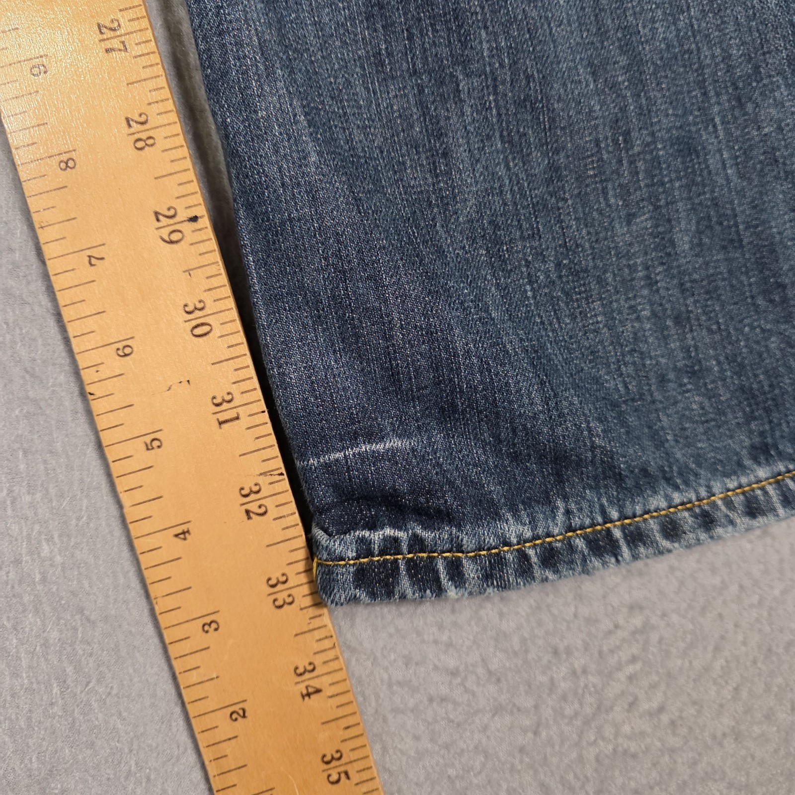 G Star Raw Jeans Mens 36×33 (Measured) Blue 3301 Straight Distressed Denim