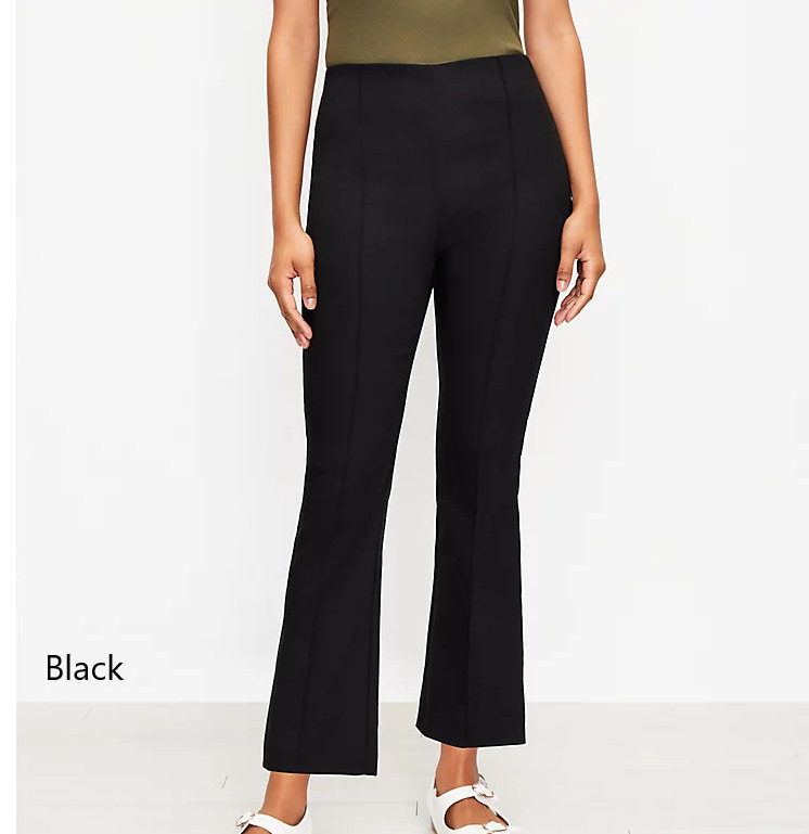 Loft Tall Side Zip Kick Crop Pants in Black & White 4,6,8 10,12,14,16 Tall $79.5