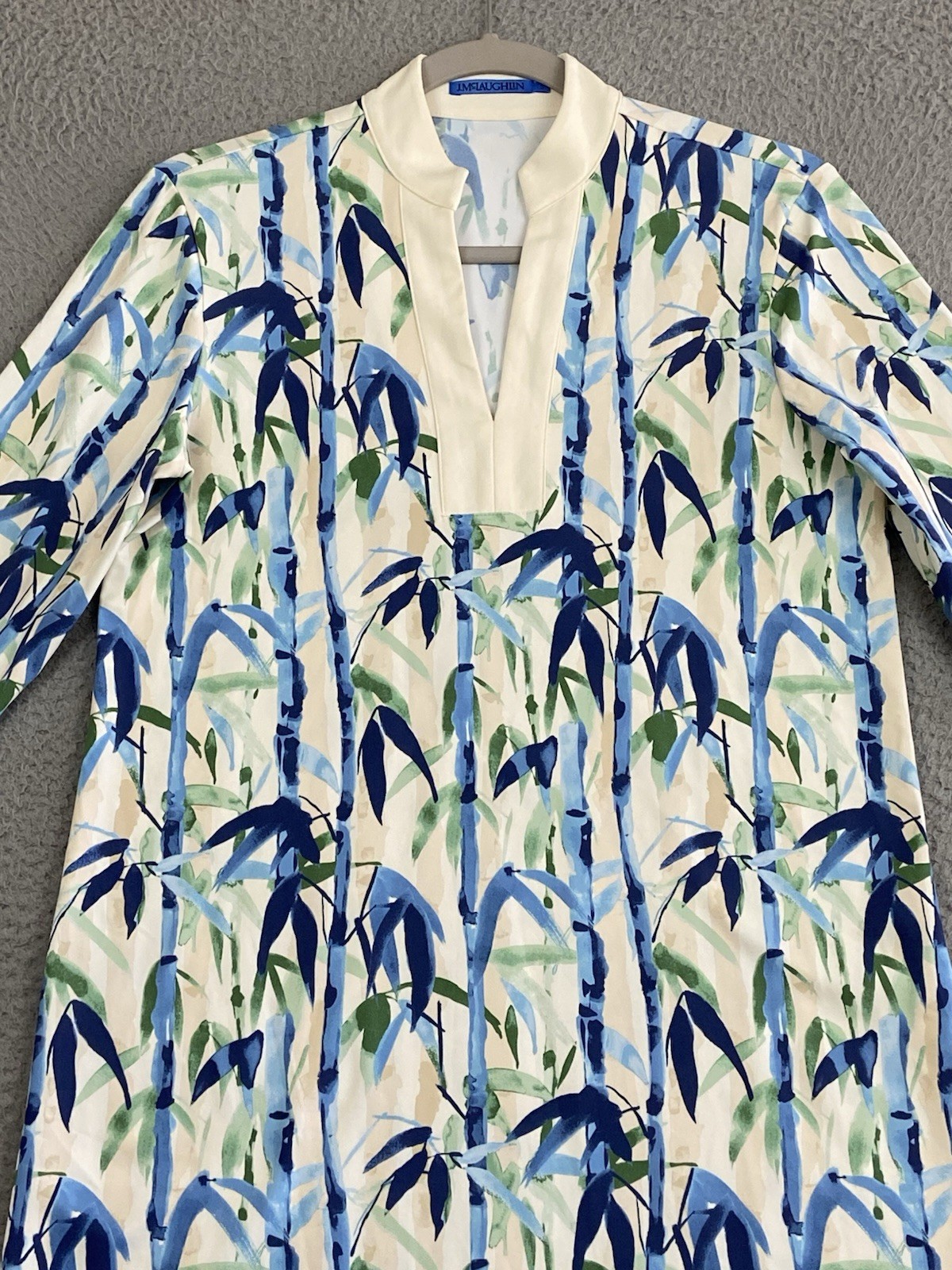 J. McLaughlin Rosie Dress Reed Forest Catalina Coastal Quiet Luxury Preppy $258