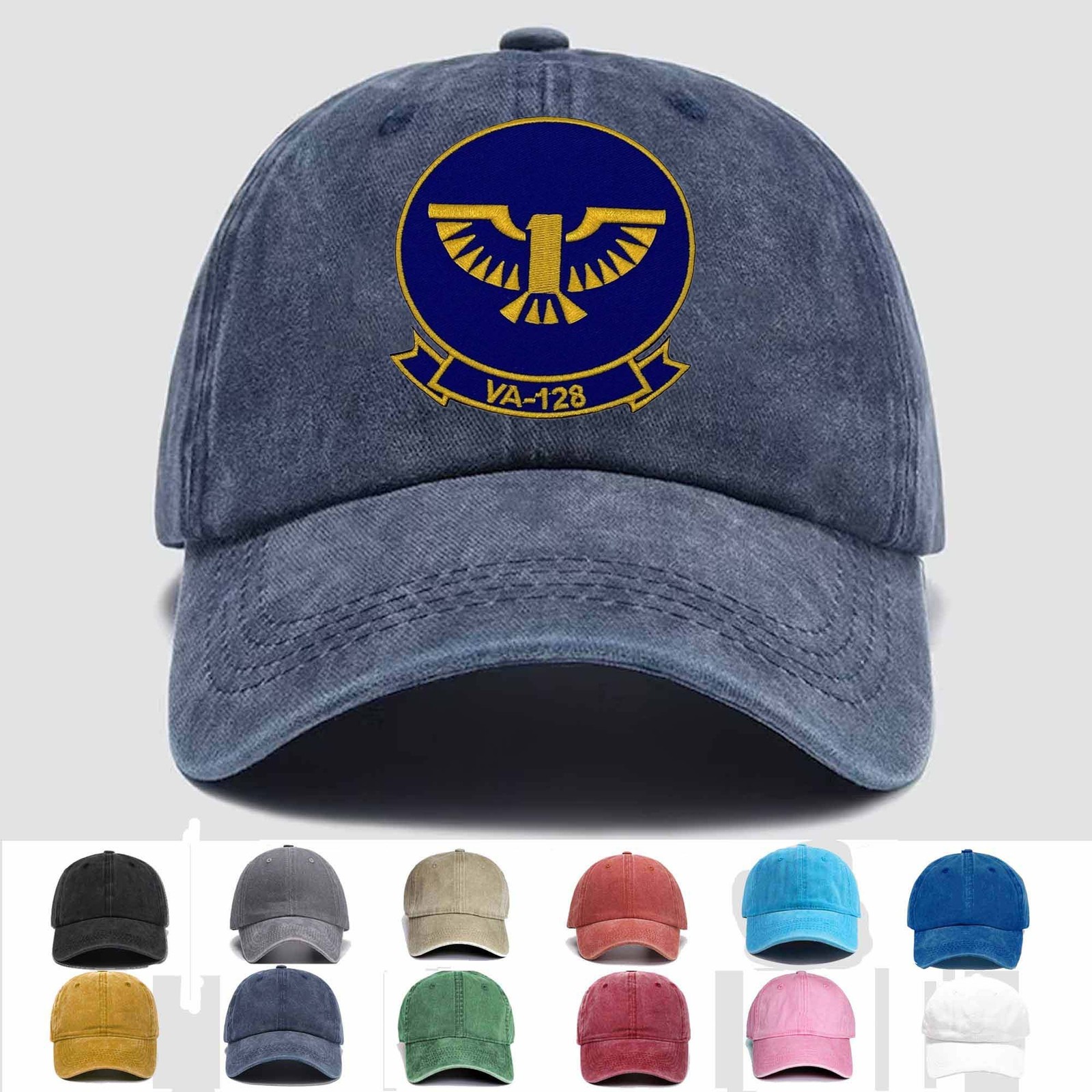 Customized Embroidered Hat VA-128 Golden Intruders Squadron, Trucker Hat, Gift