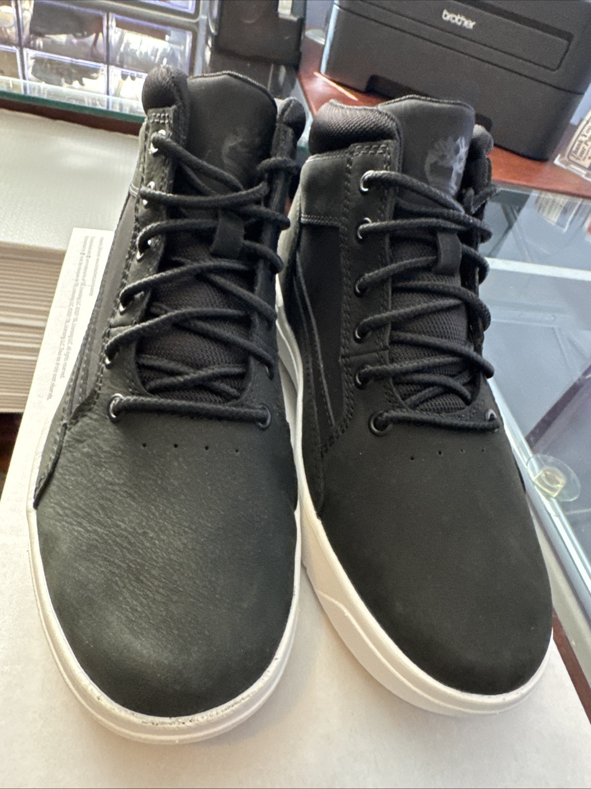 Timberland Men’s Allston Sneaker Mid Black Nubuck (TBOA69V5W05)