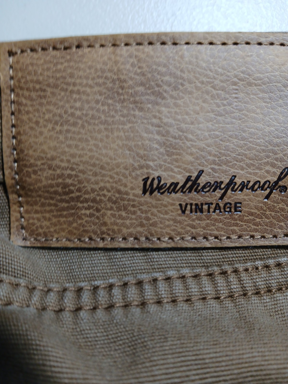Weatherproof Vintage Men’s Regular Fit Brown Stretch Canvas Pants 40W Straight