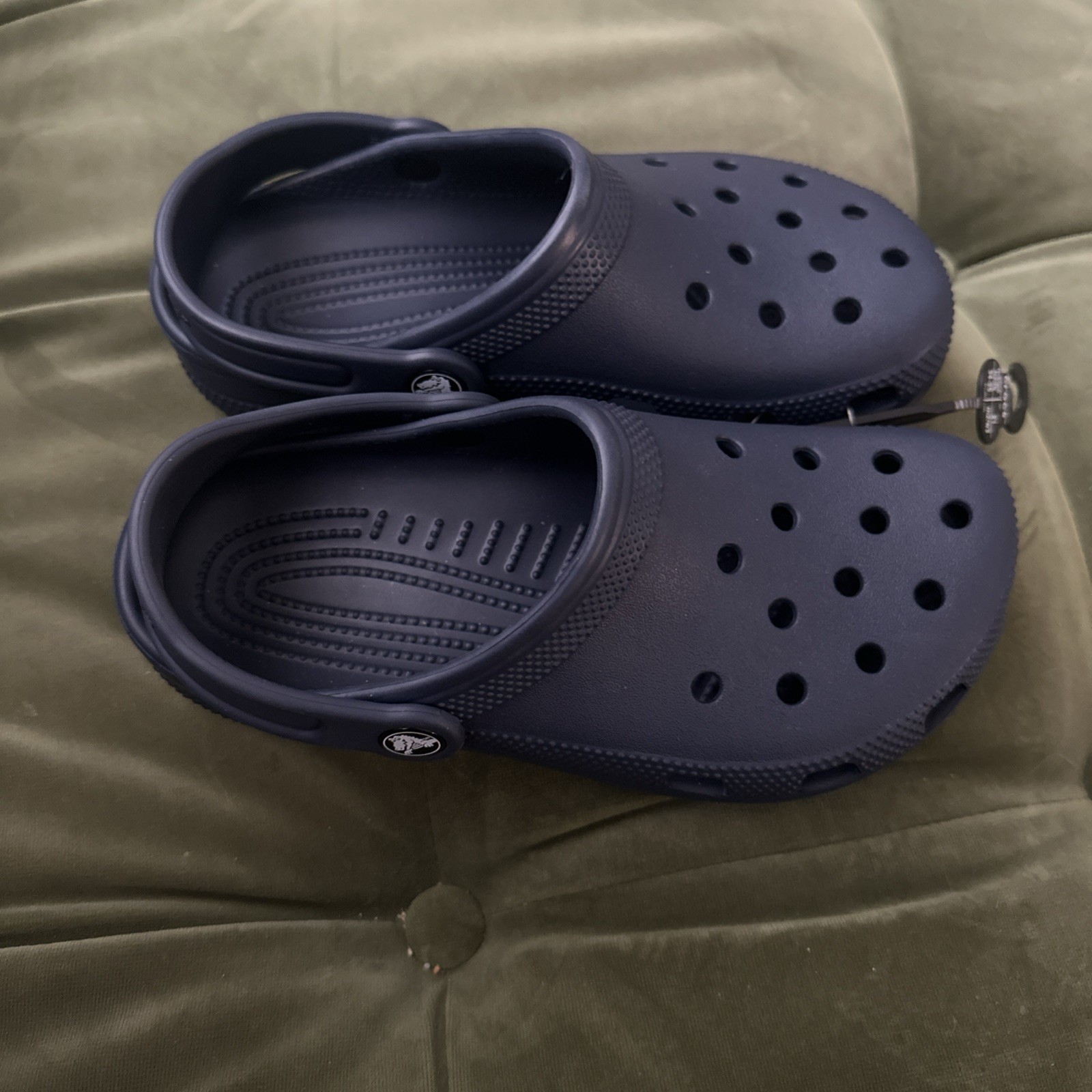 Crocs Unisex Classic Clogs Slip On Lightweight Sandals Navy Blue Sz Mns 3 Wmns 5