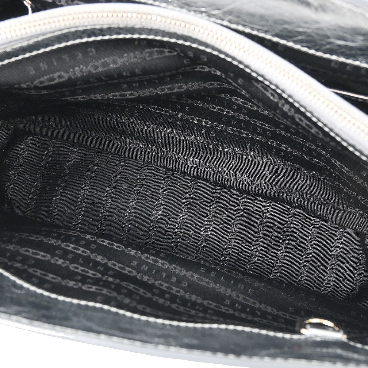 Celine Metallic Silver Leather Boogie Bag Handbag WC-BB-0038 146231