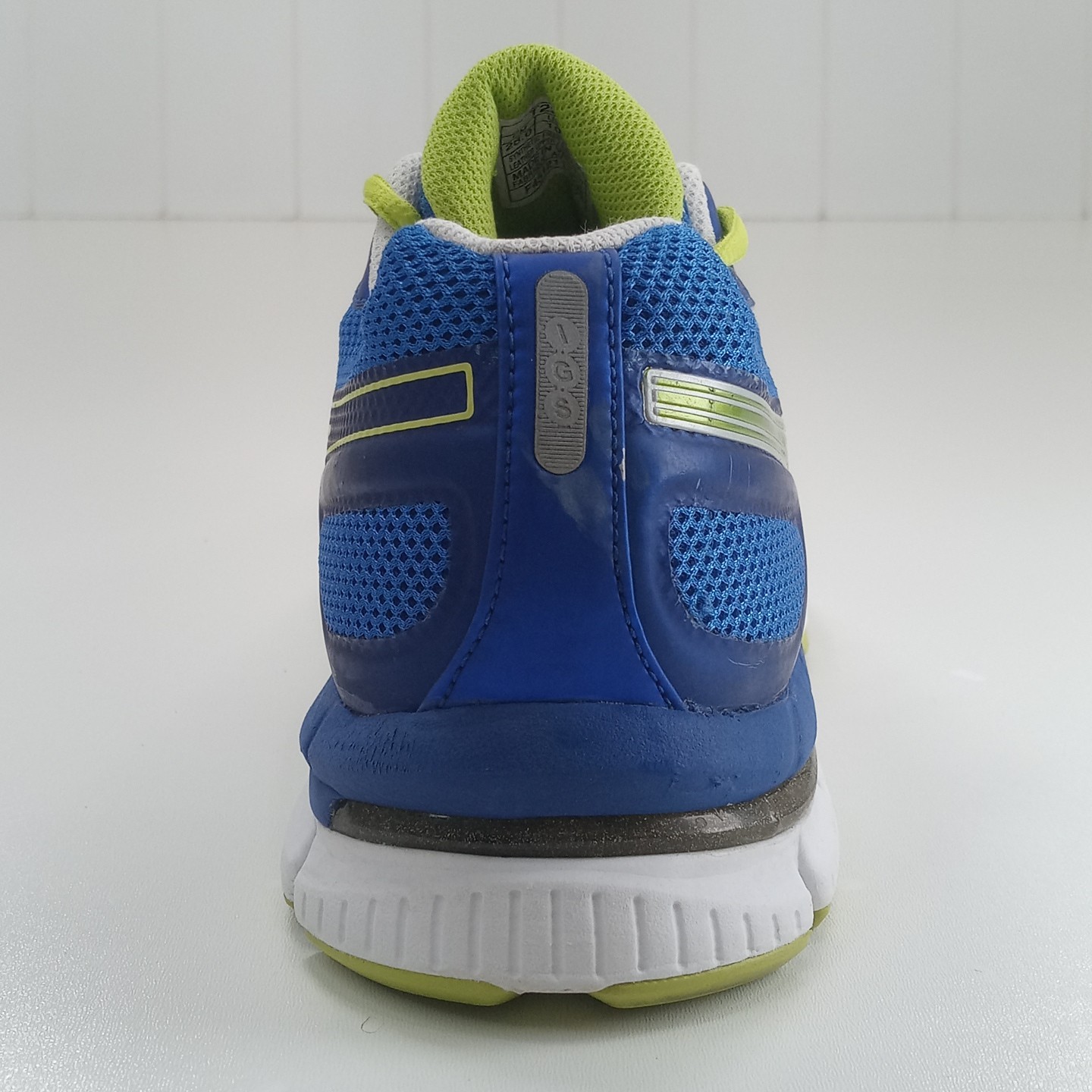 Asics Gel-Neo33 Men’s Running Shoes Blue Lime Green T222N Sneakers Size 10