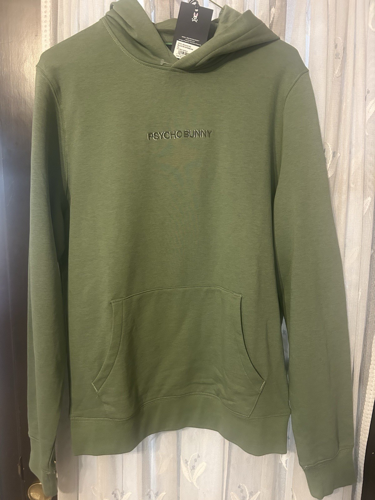 Psycho Bunny Men’s Hoodie. Size XS New! NWT Sea Spray Green $138