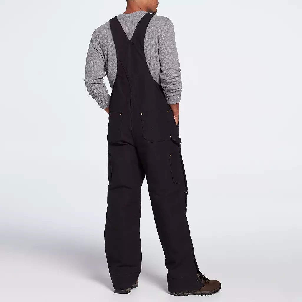 NWT Carhartt Firm Duck Insulated Bib Overall Loose Fit Mens Large 104393 Black