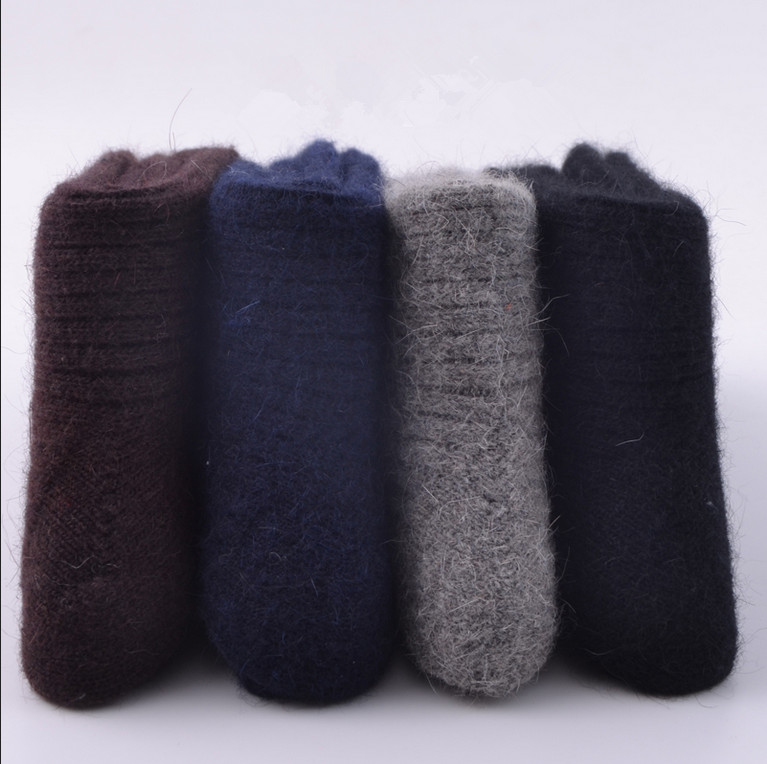 100% Merino Wool Men Dress Warm Thick Thermal Classic Crew Heavy Socks 3 Pairs