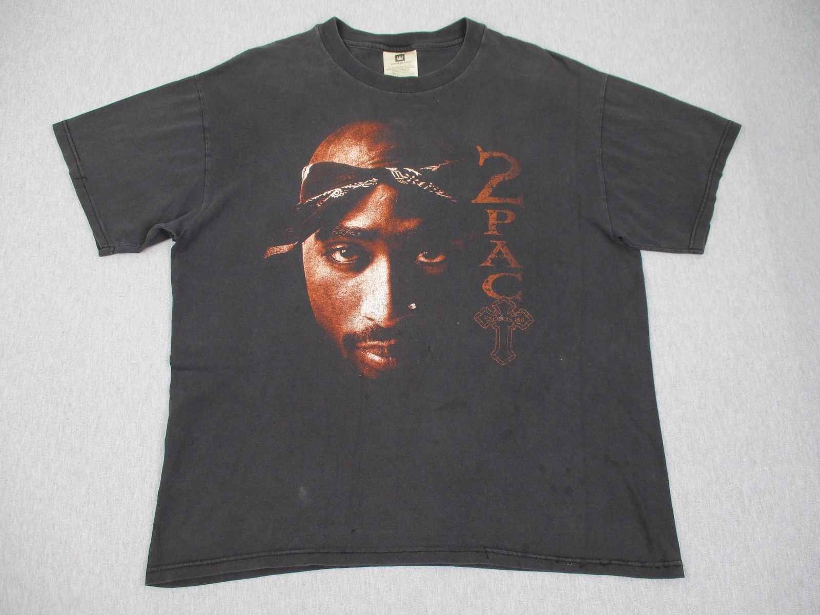 Vintage 2Pac Shirt Mens Large Black Winterland Rap Graphic Tee Exodus Hip Hop