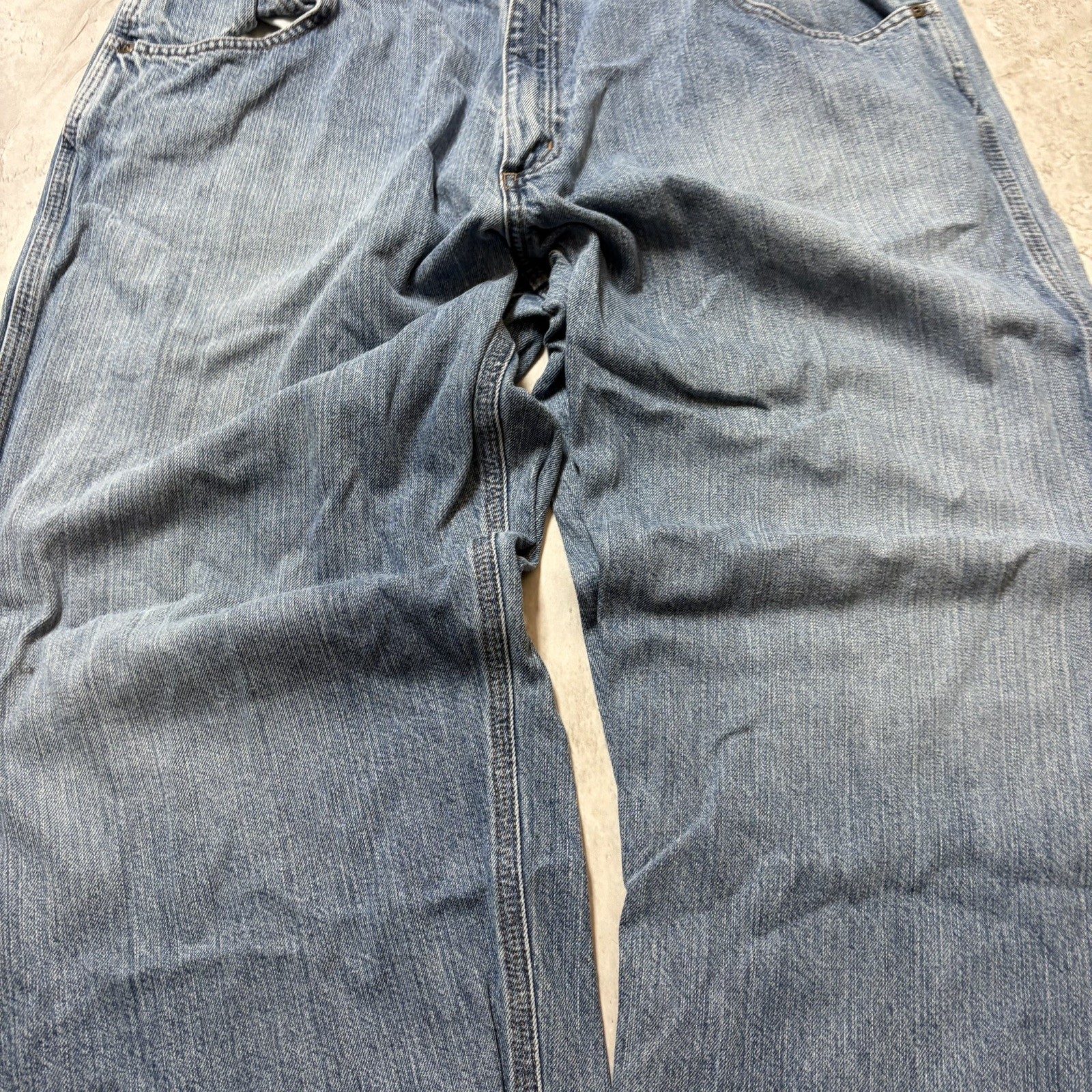 Carhartt B189 LVN Carpenter Jeans 42×30 Loose Fit Workwear Denim Utility