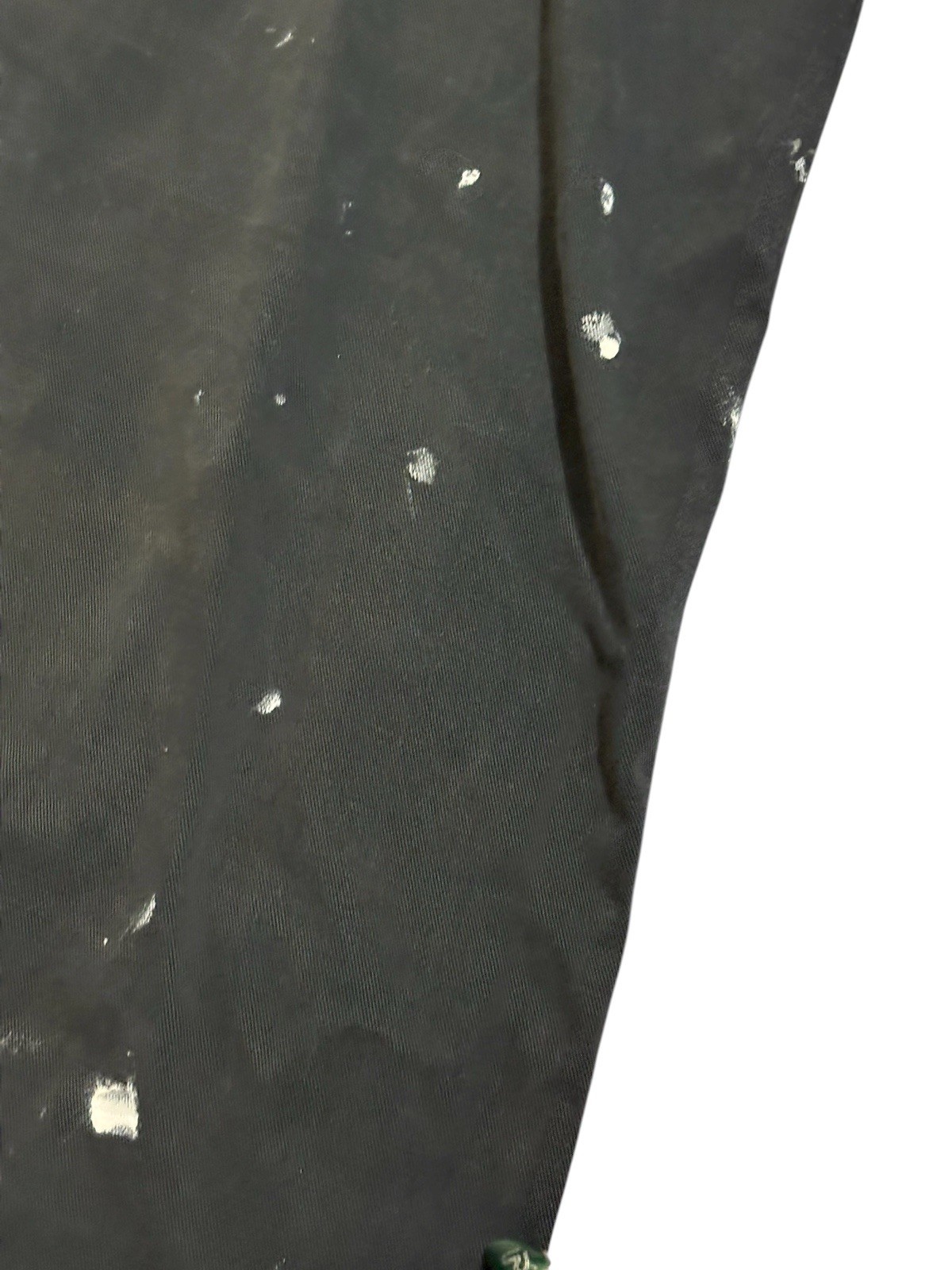 Carhartt Men’s 34×30 B324 Double Front Work Pants Black Grunge Thrashed Holes