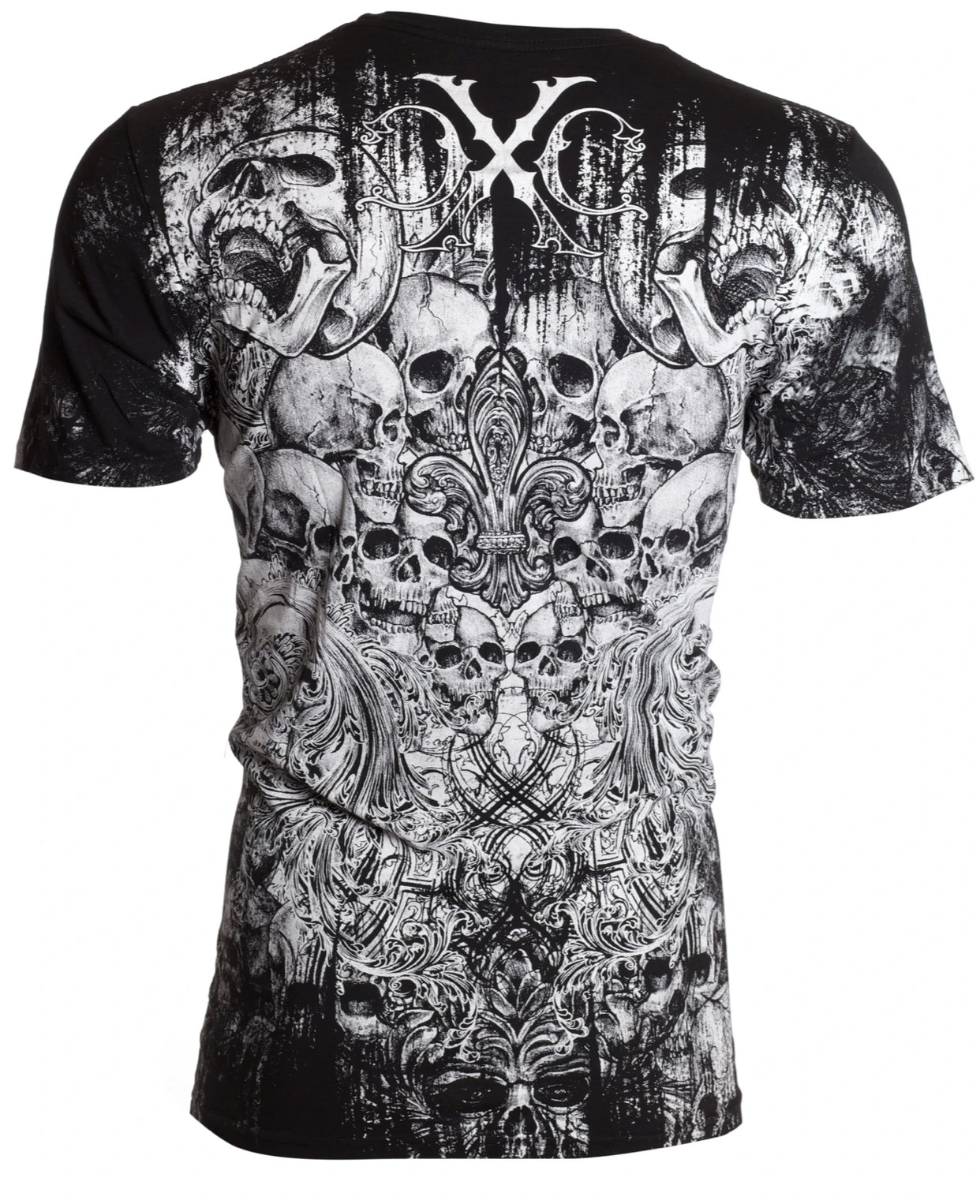 Xtreme Couture Affliction Men’s T-Shirt OFFERING Skull Black Tattoo Biker S-3XL