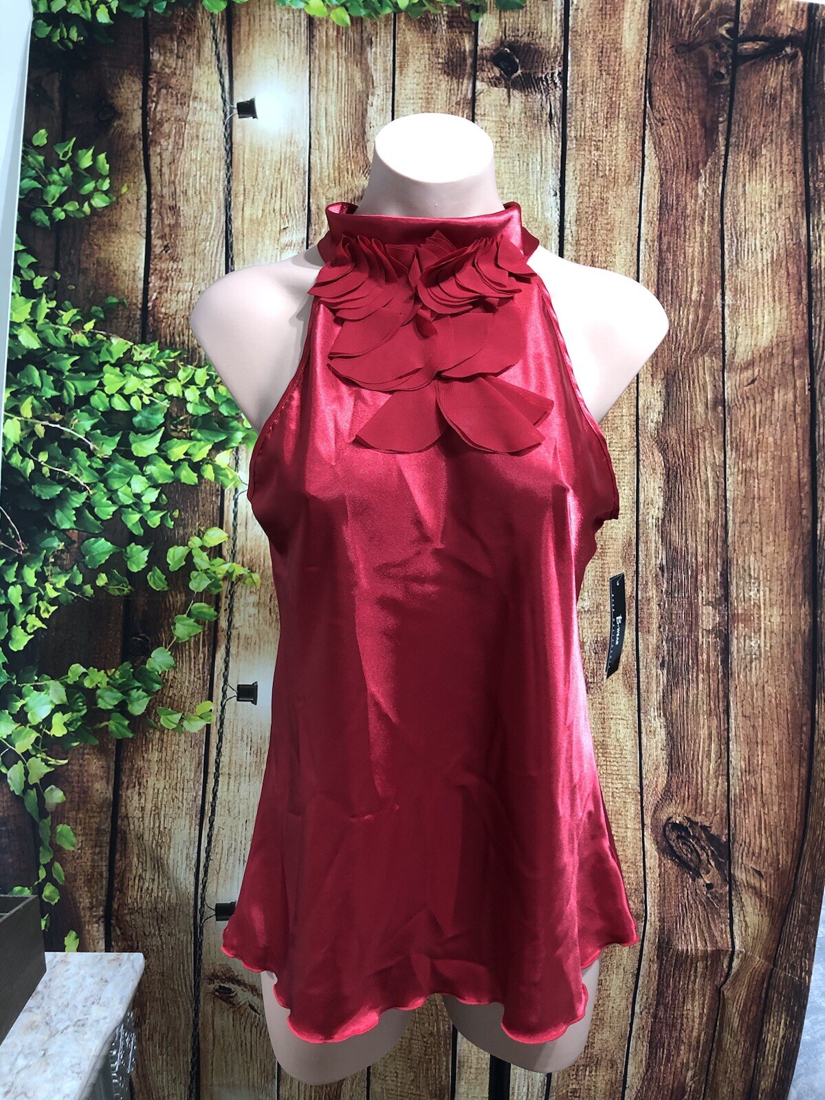 NWT! B-Wear Halter Blouse Size Large F-8