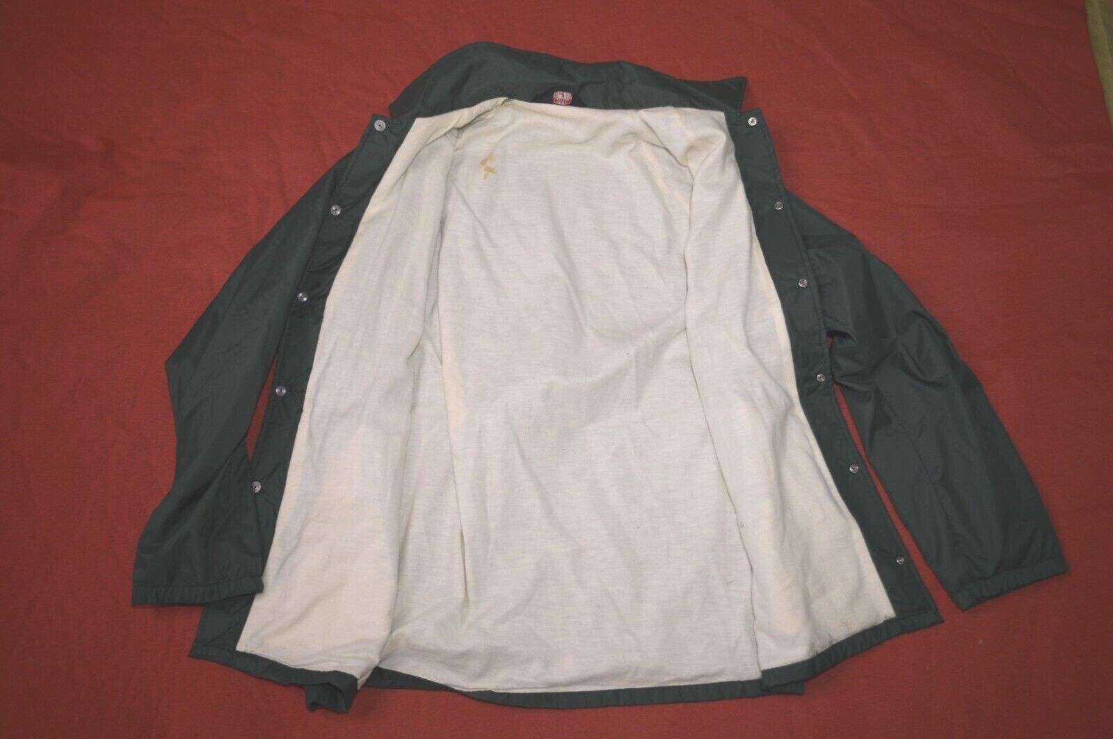 Vintage 70s Green Windbreaker jacket Sports Master tag, size: Medium