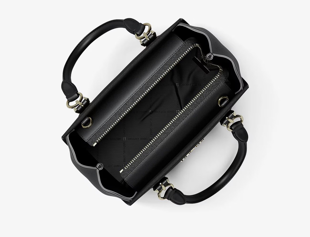 Michael Kors Marilyn Black Saffiano Leather Crossbody Bag Small Satchel