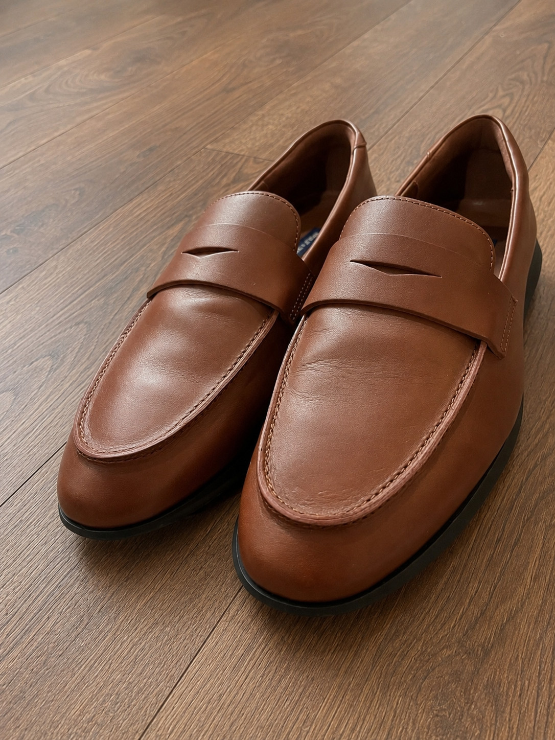 Wolf & Shepherd Coast Loafers Mens 11 Brown Leather Penny Shoes EU 44 NWOB