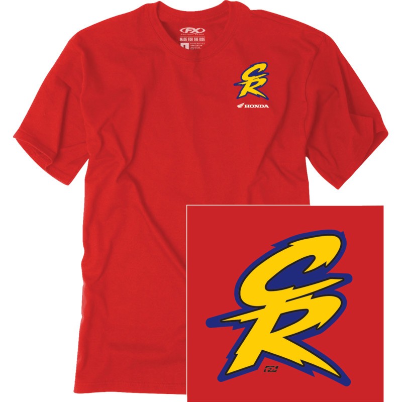 Factory Effex Honda Retro CR T-Shirts Motorcycle Street Bike Dirt Bike