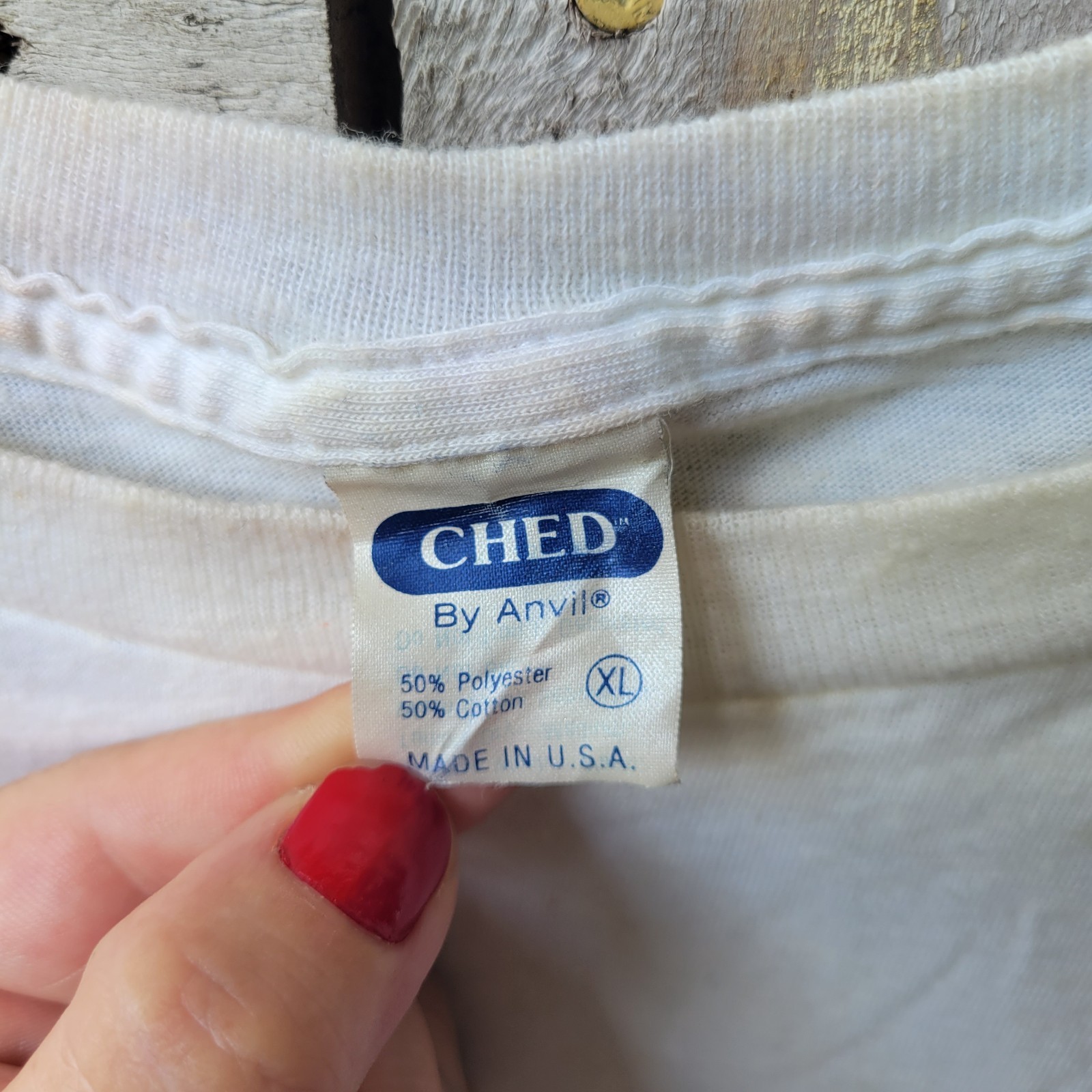 Vintage 1986 CHED By Anvil Tight Squeeze Peachtree Place Georgia XL USA