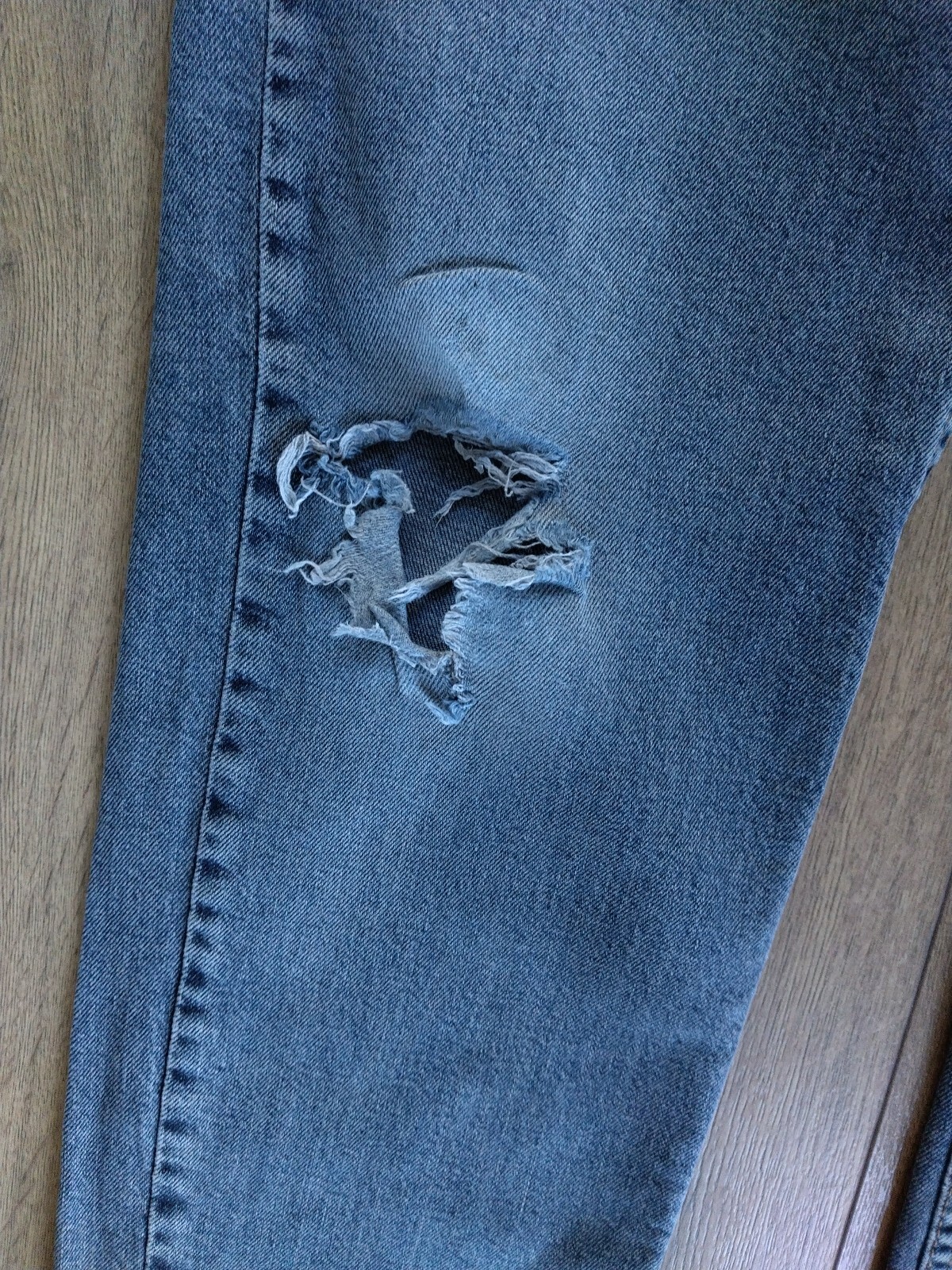 LEVI’S 511 Mens Jeans REGUAR Fit W36 L32 Stretch Stonewashed Denim Distressed