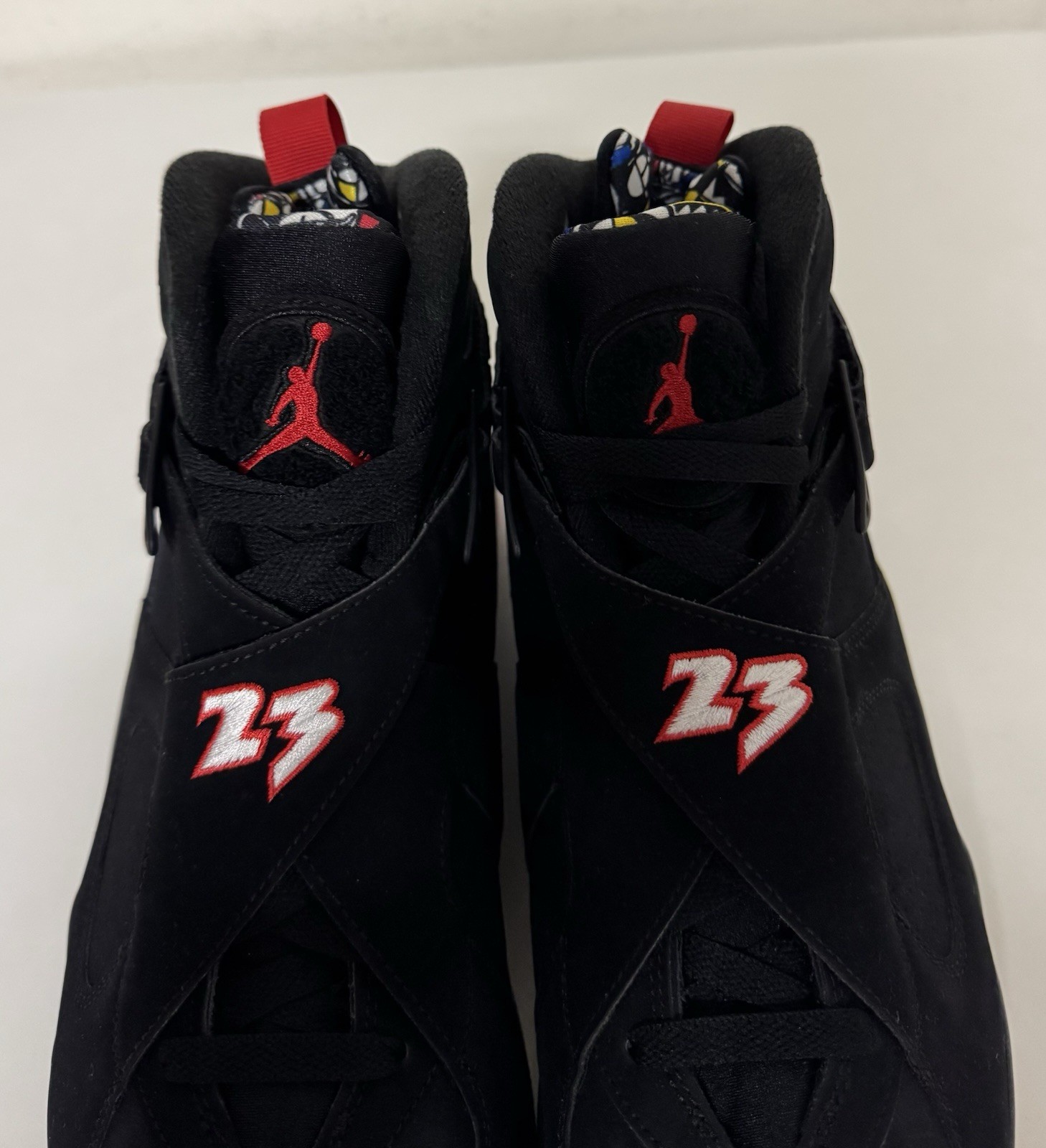 Nike Air Jordan 8 Retro Playoffs 2023 Mens Sz 12 Black True Red White 305381-062