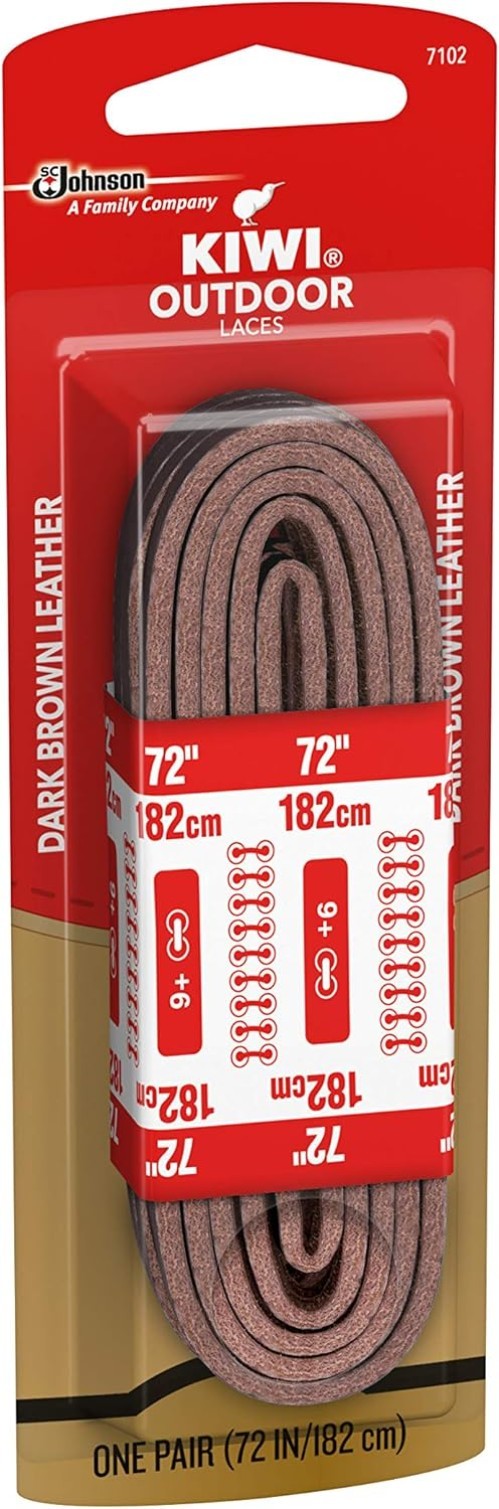 72-Inch Brown Leather Laces – Perfect for Repairs & Custom Use