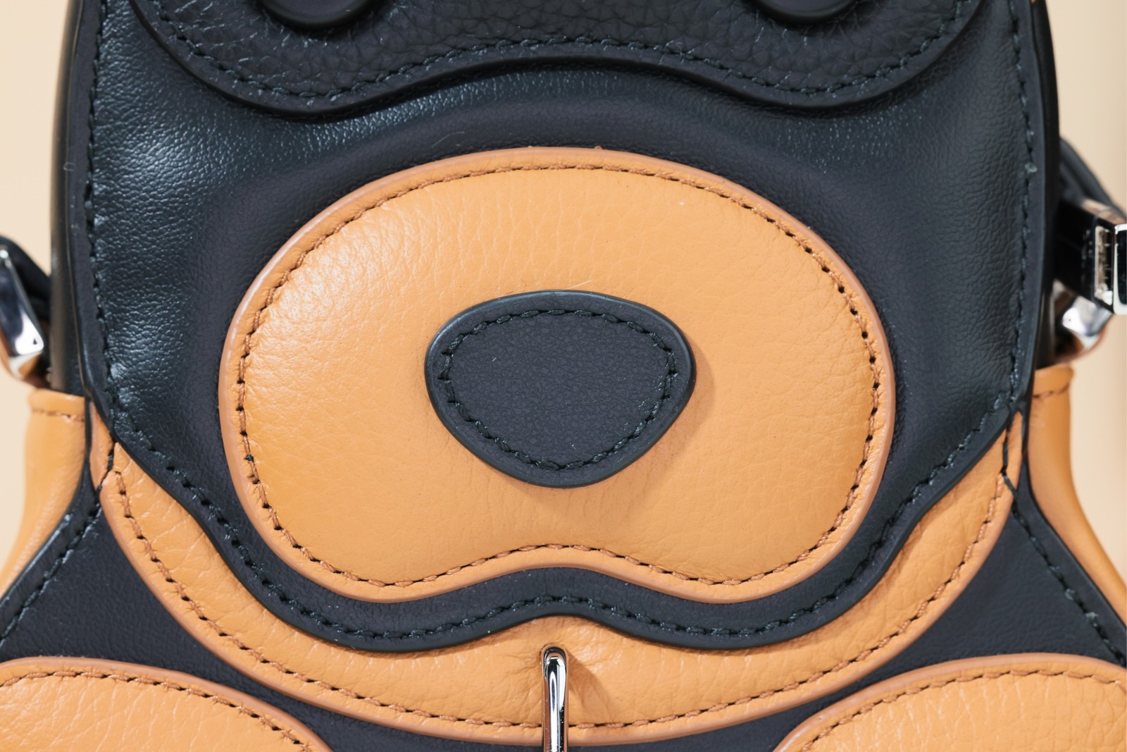 Christian Dior Bobby Dog Ltd Mini Black Caramel Grained Calf Crossbody Phone Bag