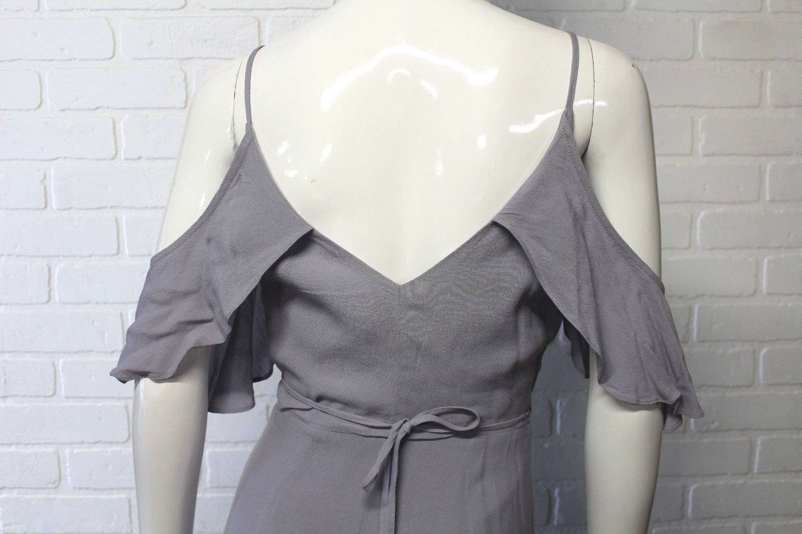 NWT Gianni Bini Gray Grey High Low Wrap Cold Shoulder Dress New CHOOSE SIZE