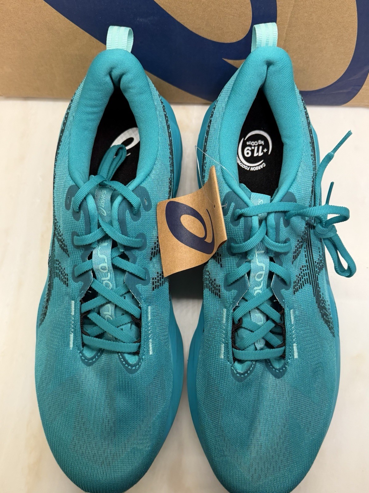 ASICS Novablast 5 (Size 13) 1011B974-401 “Wave Teal/Black” Men’s Running Shoes