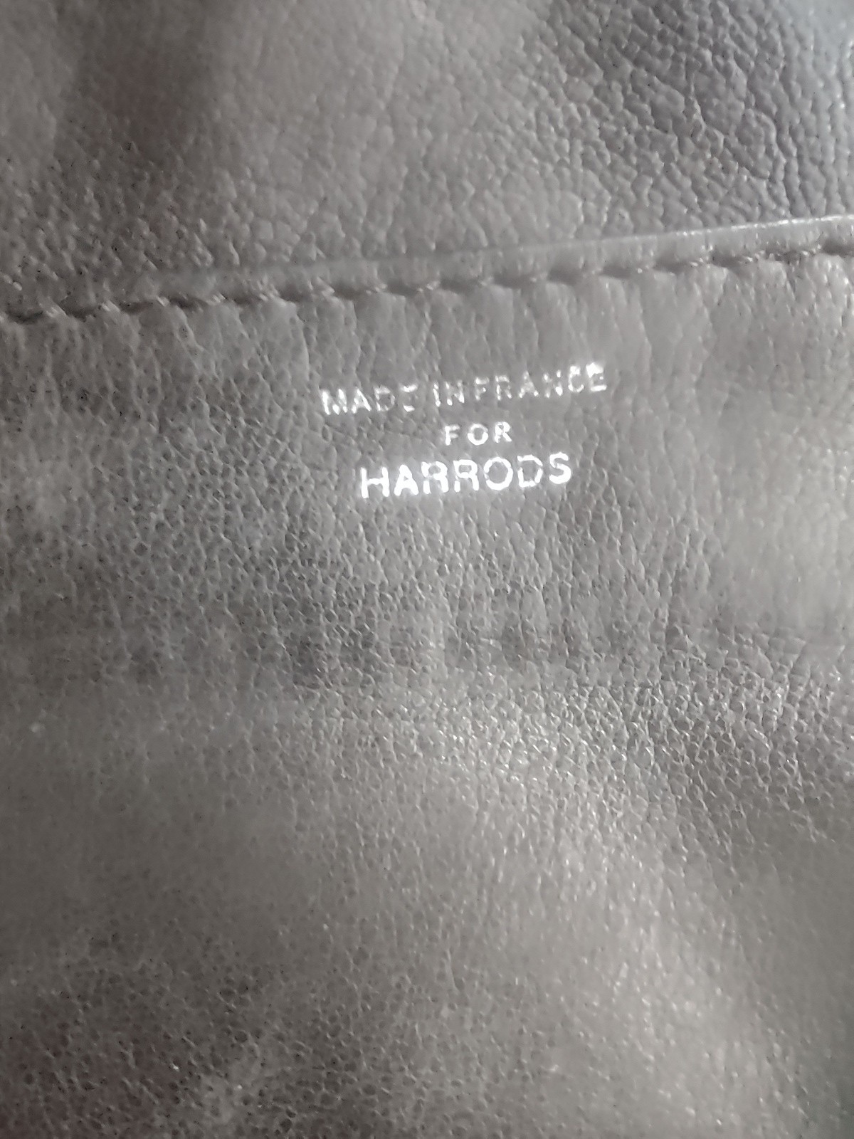 Leather Wristlet Vintage Harrods made in France bag mens