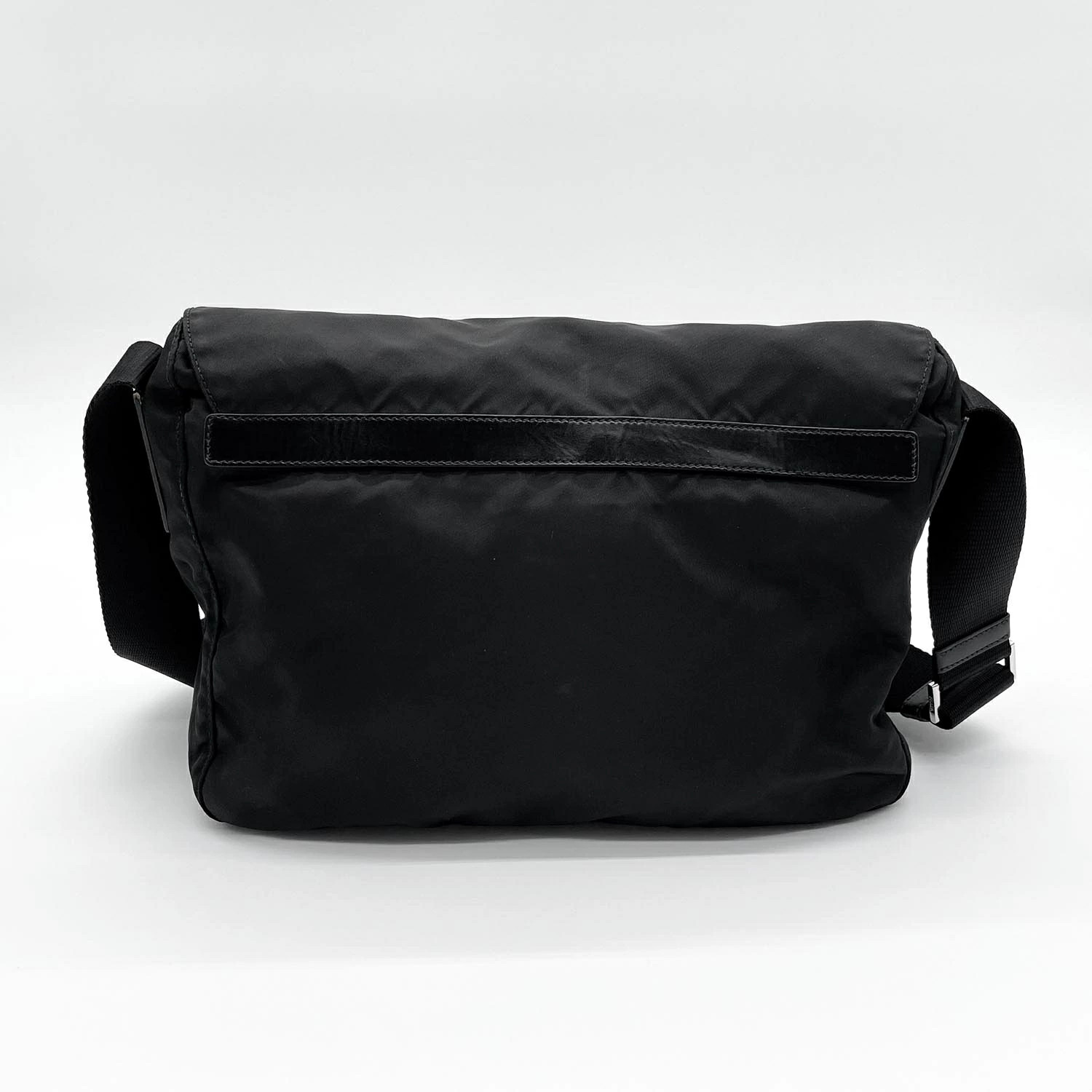 PRADA Nylon Shoulder Bag Messenger Bag Tesuto Pocono Triangle Plate Logo