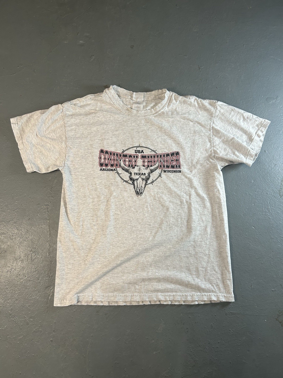 Country Thunder USA T Shirt Gildan Ultra Cotton Country Music Festival Tee L
