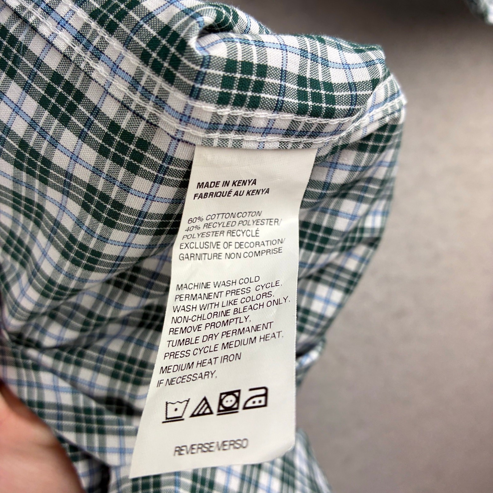 Izod All Over Stretch Tall Fit Long Sleeve Button Down Shirt Men’s 19/37-38 2/3X