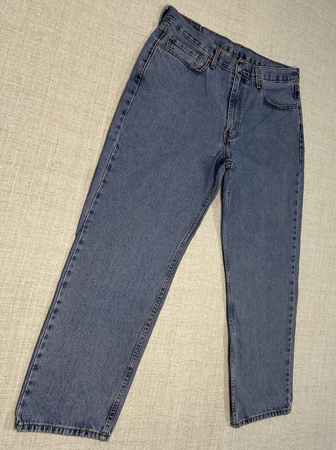 Levi’s 550 Relaxed Fit Medium Blue 100% Cotton Denim Jeans Men’s 36X30