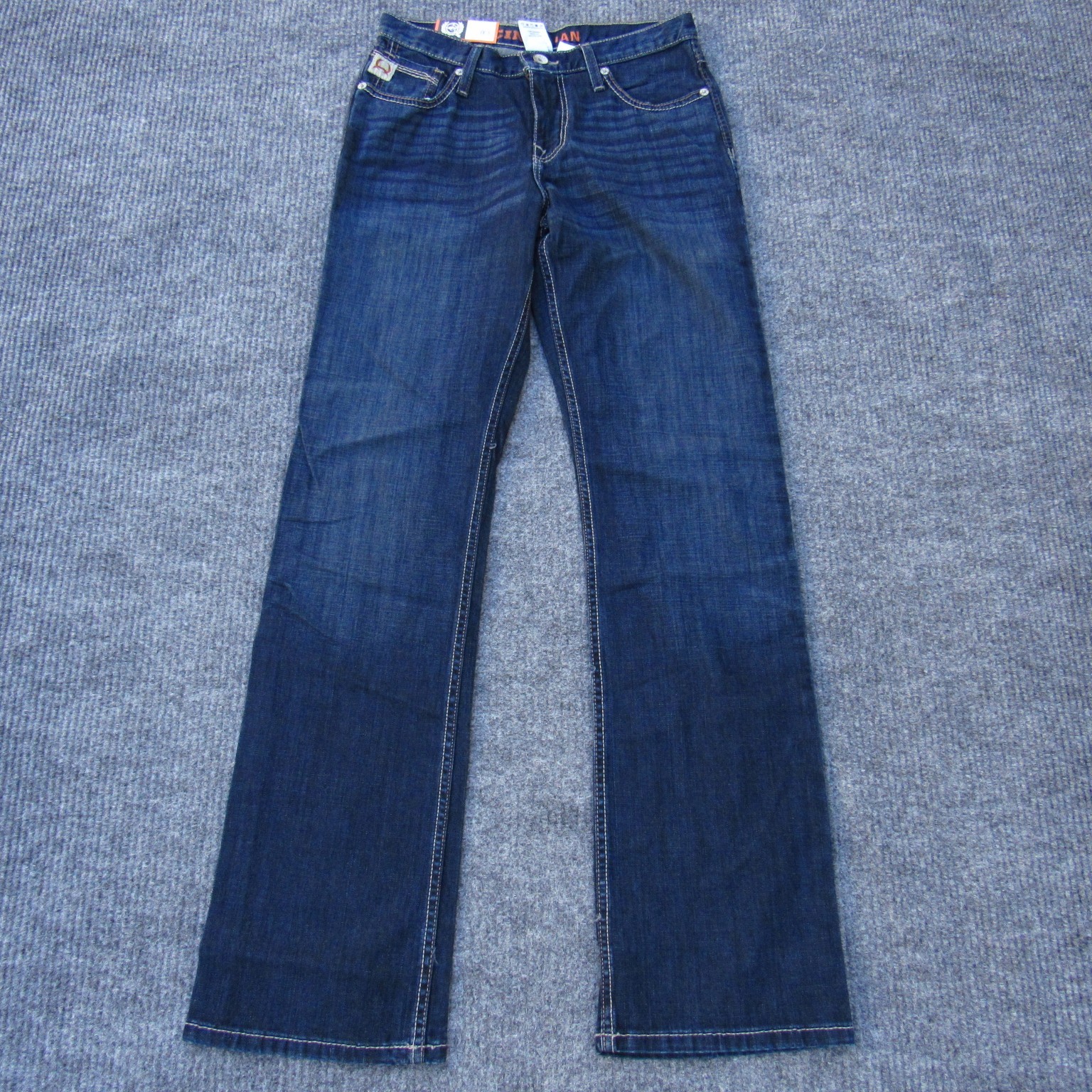 Cinch Men’s Ian Slim Fit Jeans Dark Stonewash Size 29×34 Cotton Blend NWT