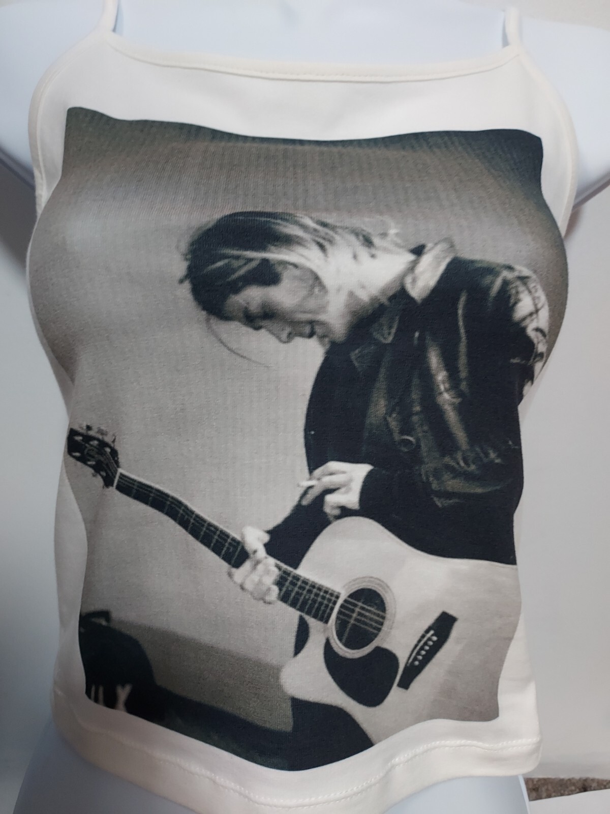 Nirvana cropped tank top Kurt Cobain tank top crop any size available xs to 2xl