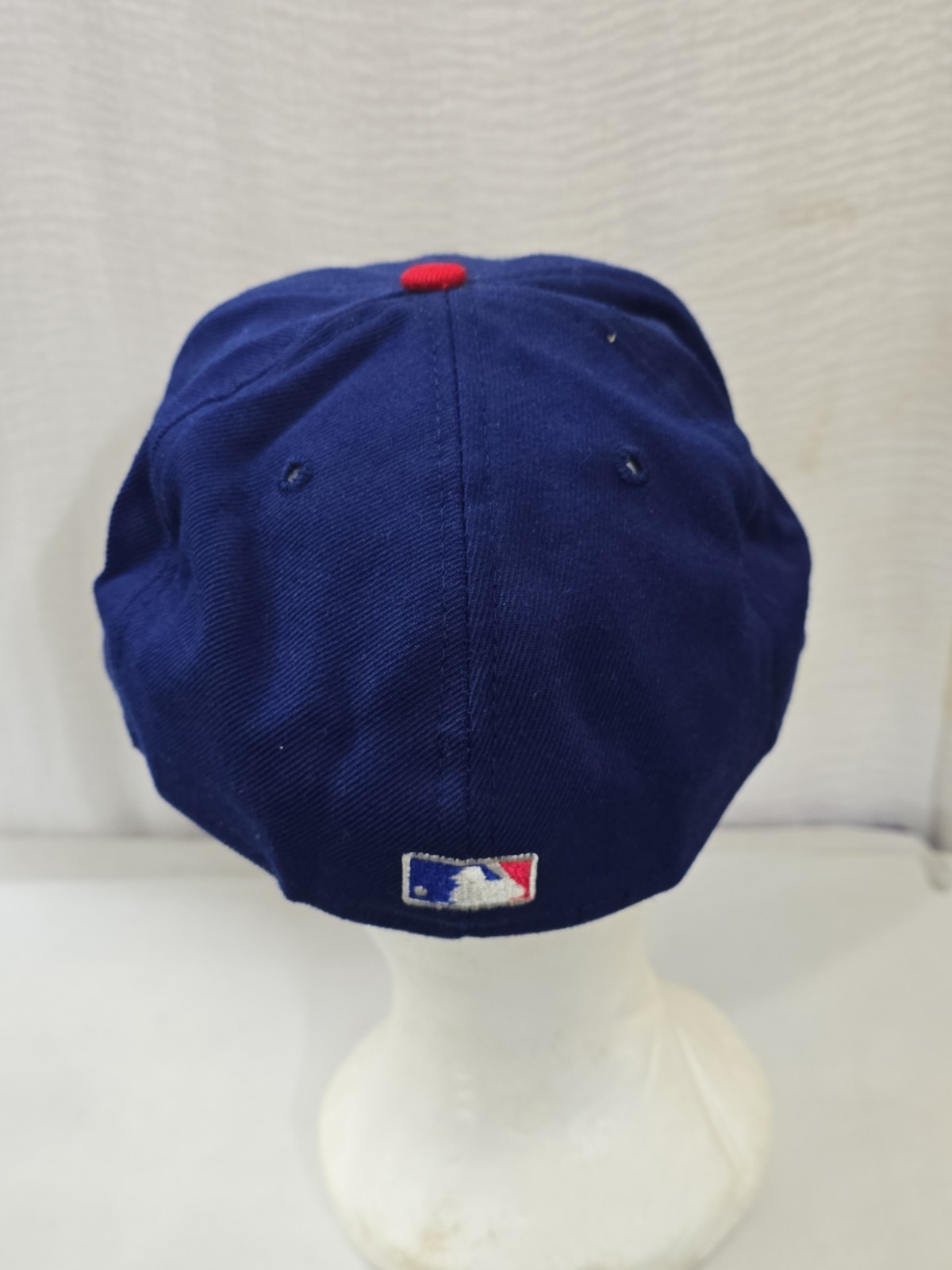 Vintage New Era 59FIFTY Texas Rangers Fitted Hat 7 1/4 Blue Wool USA Preowned