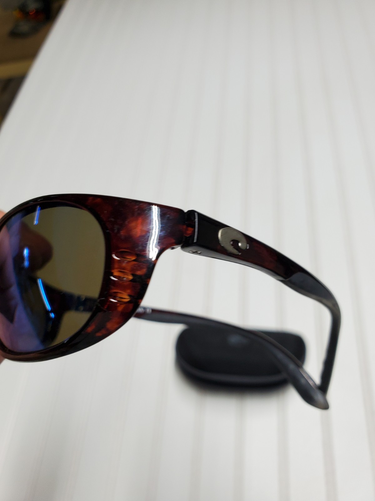 Women’s Costa Del Mar Sunglasses Stringer St 10brown Frame Blue Lenses Authentic
